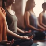 Mulheres fazendo pilates