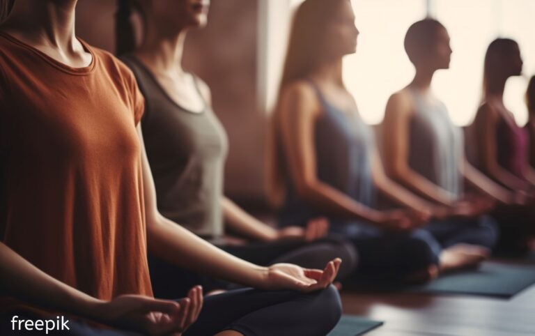Mulheres fazendo pilates